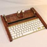 Ipad Workstation - Keyboard - Tablet Dock - Oak -..