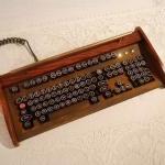 Antique Looking -ibm Clicky Keyboard-victorian..